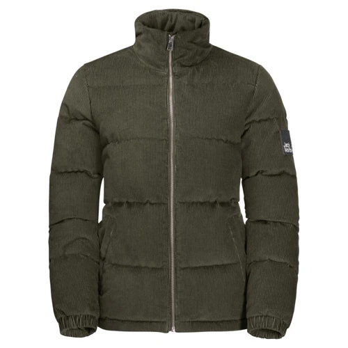 Пуховик Jack Wolfskin Nature Corduroy Jacket W 1206171-4144 46 серо-зеленый зимний