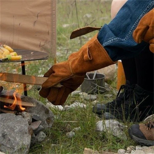Рукавички вогнестійкі Leather Naturehike коричневі (NH20FS042): Країна виробник Китай