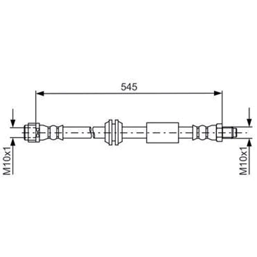 Тормозной шланг Bosch 1987481745 фото 1