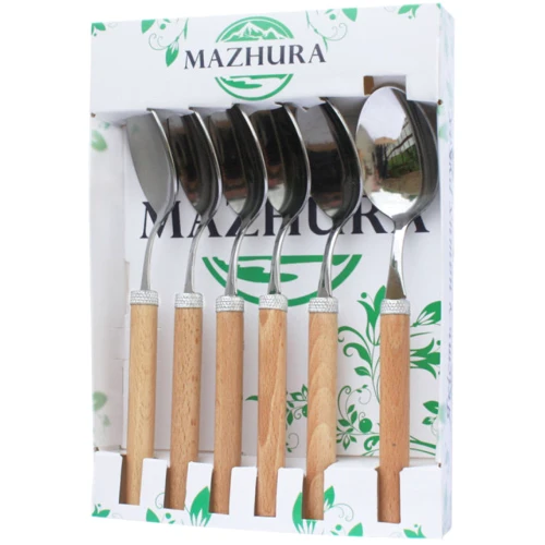 Набор столовых ложек Mazhura Beech Wood 6 шт MZ-505665