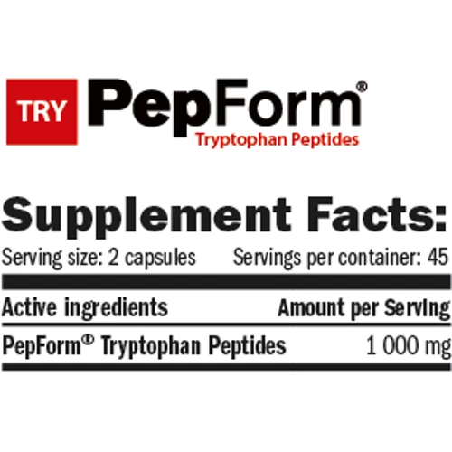 Аминокислота для спорта Amix Tryptophan PepForm Peptides 1000 mg 90 caps / 45 servings: Вкус Без вкуса