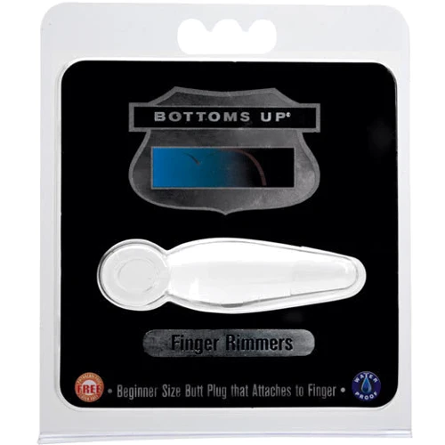 Анальная пробка Bottoms Up Finger Rimmers, малая 6.98x1.9 см, белый