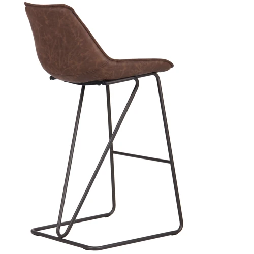 Стул барный Custer gunmetal, cowboy Coffe/Dark Brown фото 4