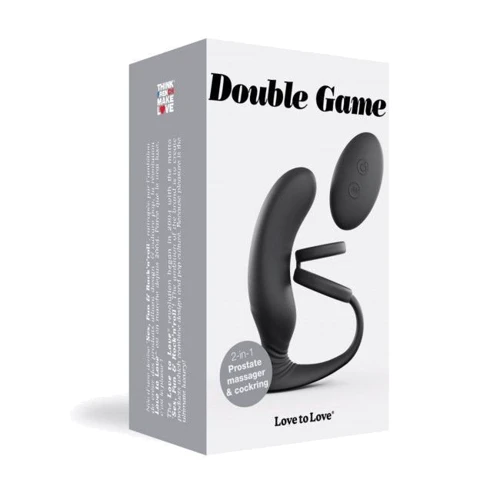 Анальный вибратор Love To Love Double Game с эрекционным кольцом