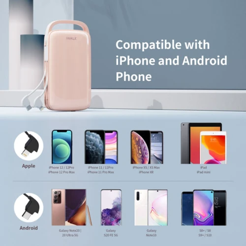 Внешний аккумулятор iWalk Power Bank Jumbo 20000mAh Pink (UBJ20000-PK) фото 7
