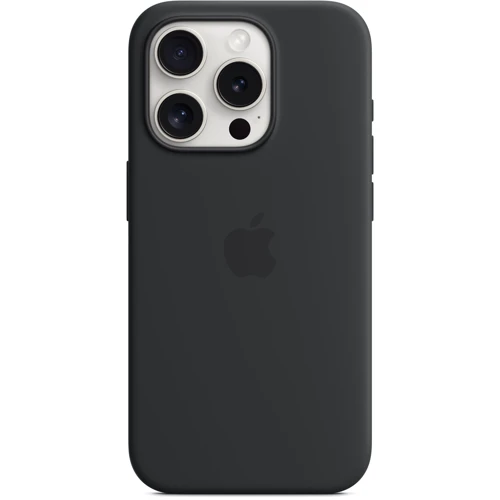 Чехол для iPhone Apple iPhone 15 Pro Silicone Case with MagSafe - Black (MT1A3ZM/A): Материалы Силикон