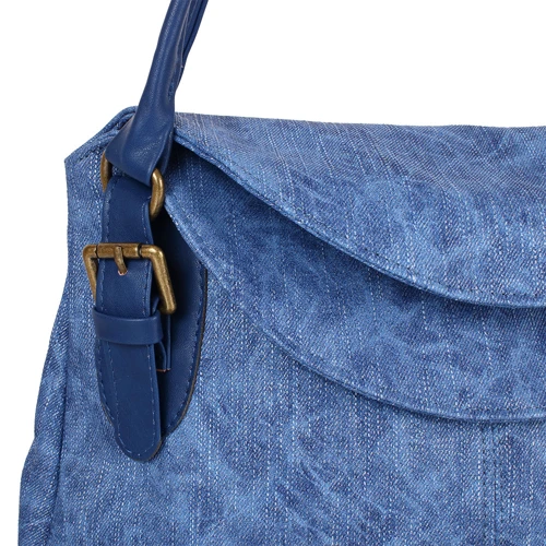 Женская сумка-мешок Laskara синяя (LK10188-denim-blue): Тип Сумки