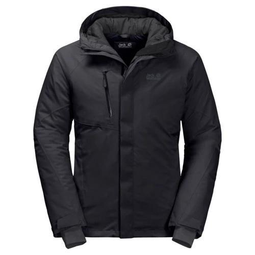 Куртка Jack Wolfskin Troposphere Jacket 1111711-6000 54 чорна зимова з капюшоном