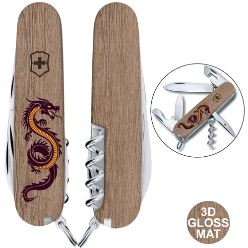 Мультитул Victorinox SPARTAN ZODIAC 3D Деревянный дракон 1.3603.7.Z3310h (Vx13603.7_Z3310h)