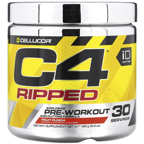 Cellucor, C4 Ripped, Pre-Workout 180 g/ 30 servings/ Fruit Punch