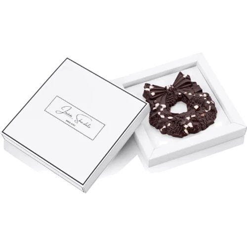 Шоколад черный Laviva Chocolate Dark chocolate "Dark Wreath" Венок с цукатами 73% 80 г (UA-0028)
