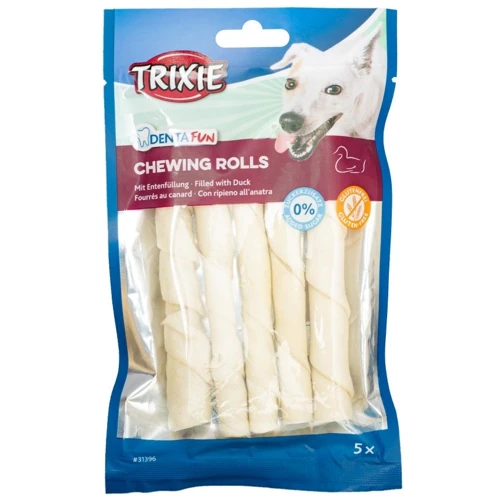 Ласощі для собак Trixie Denta Fun паличка жувальна з качкою 12 см 90 г 5 шт. (4011905313962)