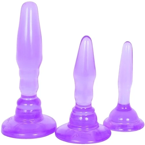 Набор анальных пробок Doc Johnson Williams Anal Trainer Kit, пурпурный