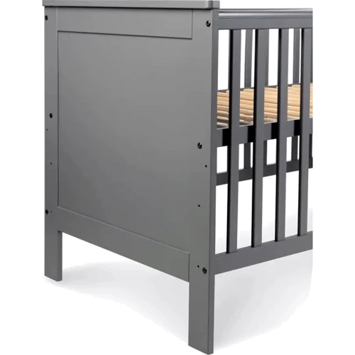 Детская кроватка Klups IWO 140х70 см с перегородкой серая