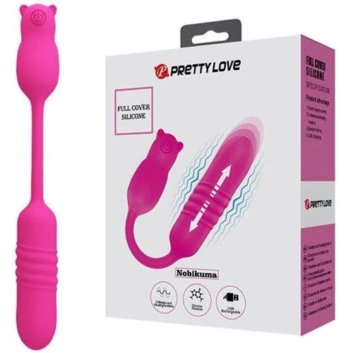 Виброяйцо с толчками LYBAILE Pretty Love Nobikuma Pink