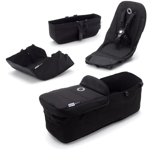Текстиль на люльку і прогулянку Style Set для коляски Bugaboo Donkey 3 Black, чорний