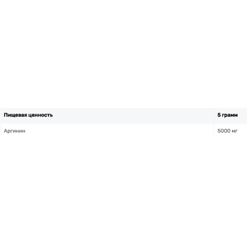 Аминокислота для спорта MST Arginine RAW 500 g /100 servings/ Unflavored: Вкус Без вкуса