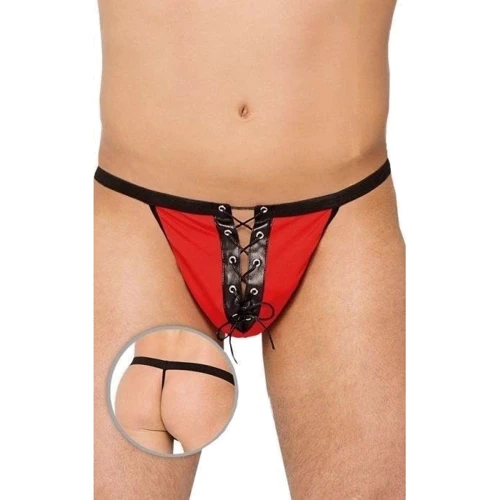 Мужские трусы SoftLine - Thong 4508, S-L (red)