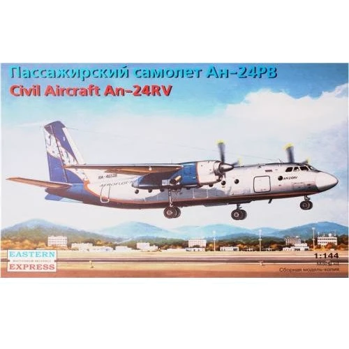 Модель Eastern Express Пассажирский самолет Ан-24РВ (EE14462)