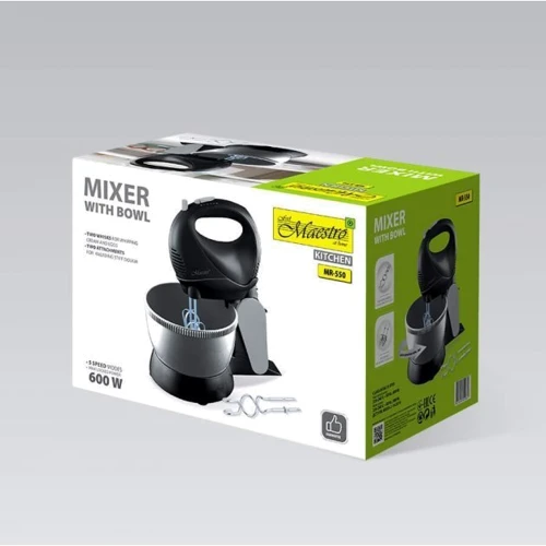 Миксер Maestro MR-550: Мощность, Вт 600