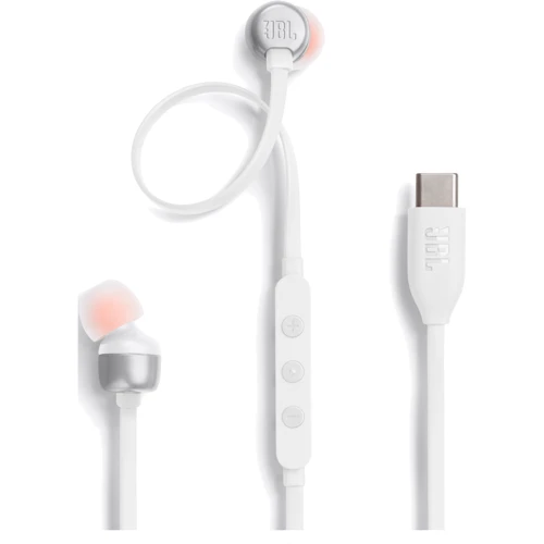 Наушники JBL Tune 310C White (JBLT310CWHT): Тип конструкции вакуумные