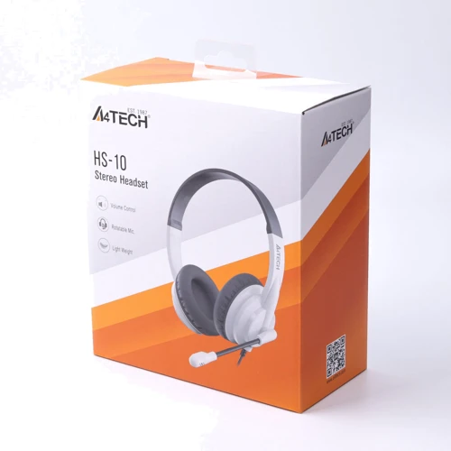 Наушники A4Tech HS-10 Black/White: Диапазон частот (Гц) 20 - 20000