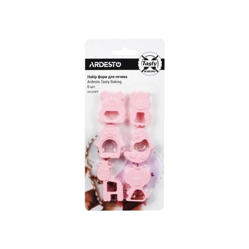 

Набор форм для печенья Ardesto Tasty Baking 6 шт. розовый (AR2309TP)