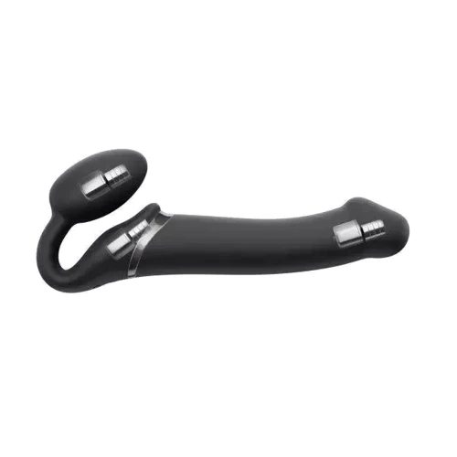 Безремневой страпон с вибрацией Strap-On-Me Vibrating Black L