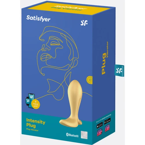 Анальная смарт пробка с вибрацией Satisfyer Intensity Plug Yellow