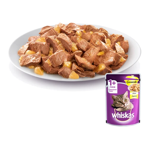 Консерви для котів Whiskas з куркою в желе 85 г (5900951263422): Тип вологий корм