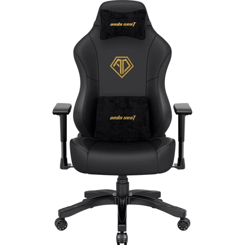Кресло игровое Anda Seat Phantom 3 Black/Gold Size L (AD18Y-06-B-PV/C) фото 1