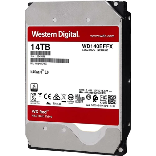 Внутренний жесткий диск WD Red 14 TB (WD140EFFX): Тип подключения SATA 3