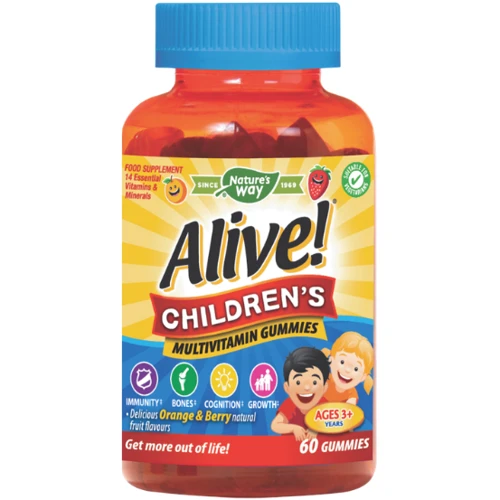 Natures Way Children`s Gummy Multivitamin Мультивитамины для детей 60 жевательных таблеток