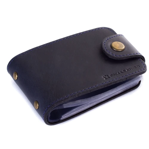 Чоловік Картхолдер DNK Leather темно-синій (DNK-Cards-Hcol-K): Тип Візитниці