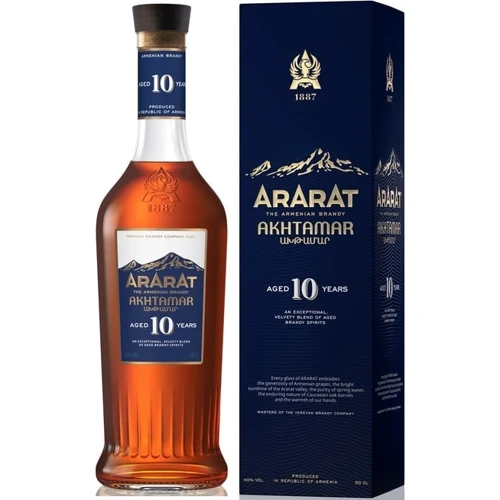 Бренди армянский Ararat Akhtamar, 10 years old, 0.5л, 40%, gift box (STA4850001003700)