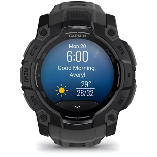 Смарт-часы Garmin Instinct 3 AMOLED 50mm Black with Charcoal Band (010-03020-00) фото 10