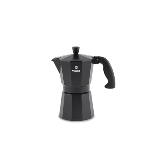 Гейзерная кофеварка Vinzer Moka Nero на 3 чашки (89394)