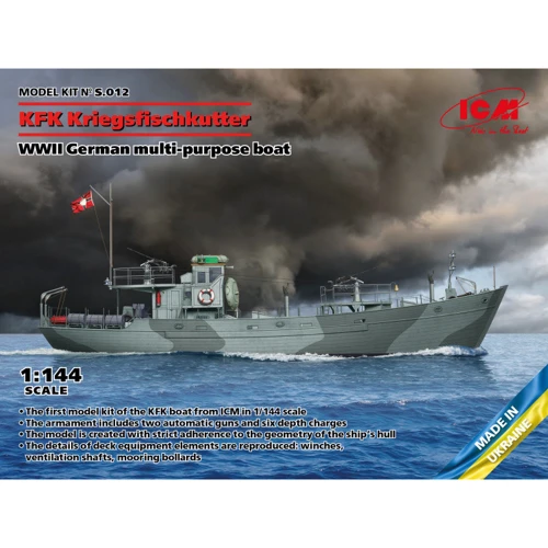 Модель ICM Немецкий многоцелевой катер KFK Kriegsfischkutter, времен Второй мировой войны