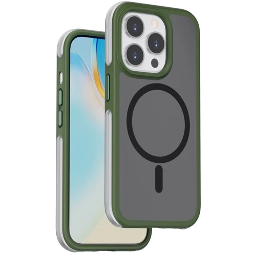 Чехол для iPhone WIWU Airbag Skin Feel MagSafe Green for iPhone 15 Pro Max (ZKK-012)