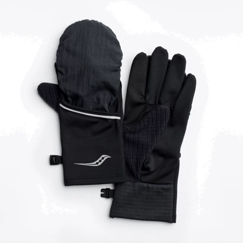 Рукавички Saucony Fortify Convertible Gloves розмір S чорні (SAU900005-MI)