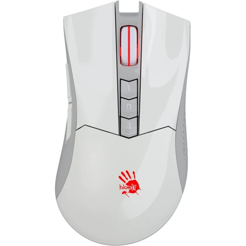 Мышь Bloody R90 Plus (Greyish White): Эргономика для правой руки