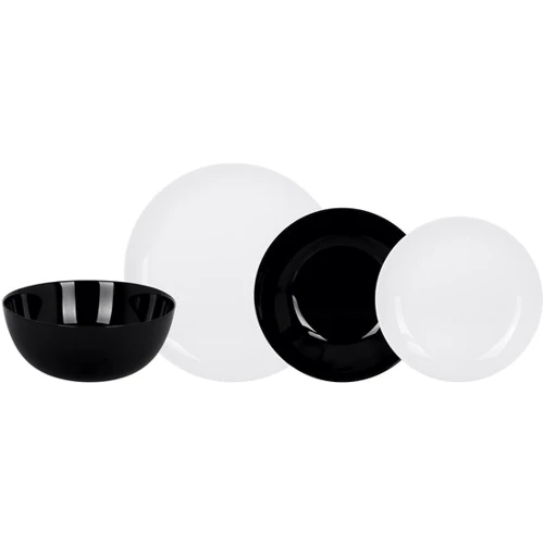 Столовий сервіз Luminarc DIWALI BLACK & WHITE 19 пр (P4360): Кількість персон 6