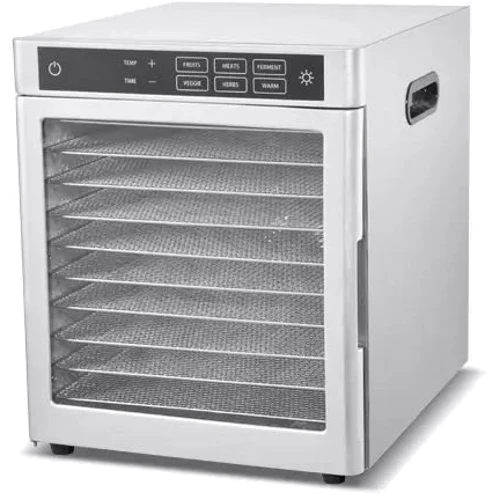 Сушарка для фруктів та овочів Tekhniko DH-10F-SS (10 лотків 30х28 см)