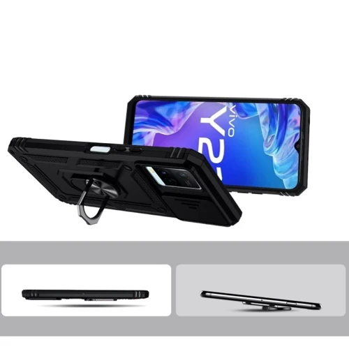 Чехол для телефонов BeCover Military Black for Vivo Y33s / Y21 (708834): Тип накладка на заднюю часть