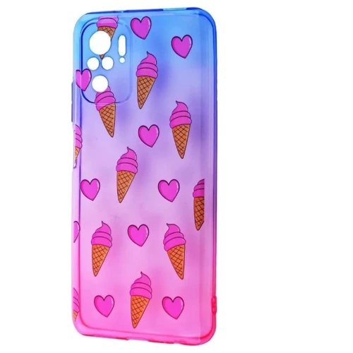 

Wave Sweet & Acid Case Blue/Pink/Ice cream for Xiaomi Redmi Note 10/Note 10S