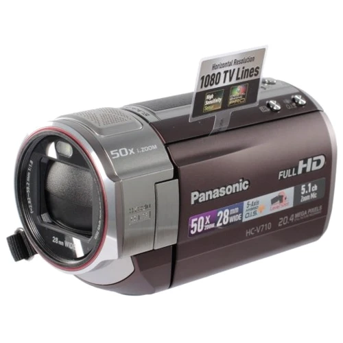 Цифровая видеокамера Panasonic HC-V710EE-T Brown: Носитель Flash Card