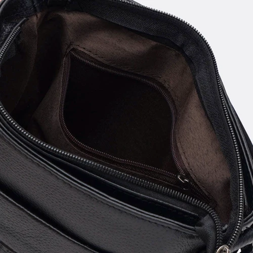 Мужская сумка планшет Keizer черная (K18159bl-black): Фактура Тиснение, Матовая