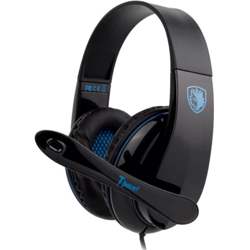 Наушники Sades SA-701 Black/Blue (sa701blj): Тип конструкции полноразмерные