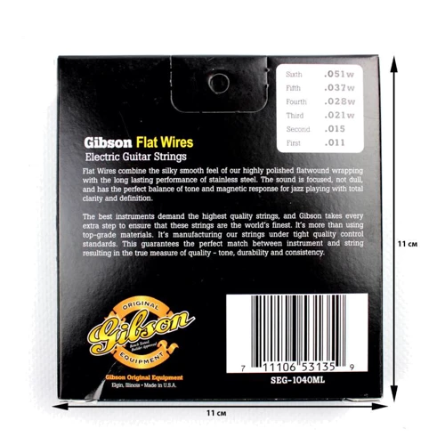 Струна для гитар Одиночная струна для электрогитар Gibson SEG-700ULMC Fourth Single String 026 , четвертая, толщина - 026: Тип Струна