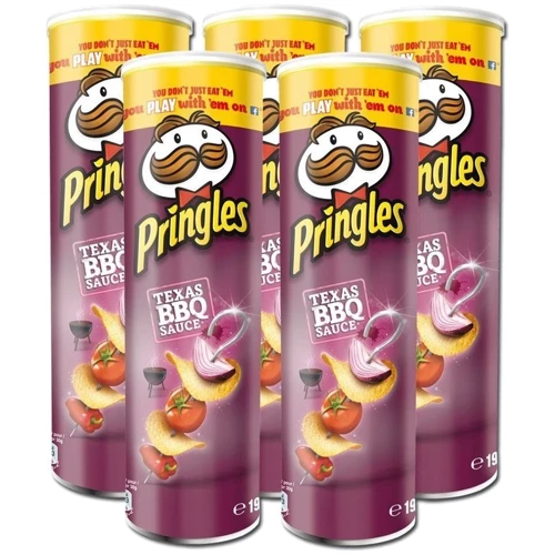 Чіпси Pringles Texas BBQ Sauce 165 гр (DL17070): Вага нетто 200 г